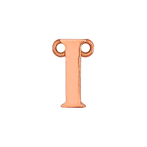 14k Rose Gold Letter Charm - Image 10