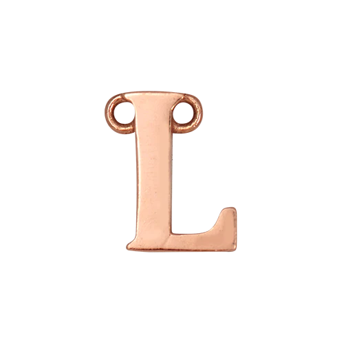 14k Rose Gold Letter Charm - Image 13