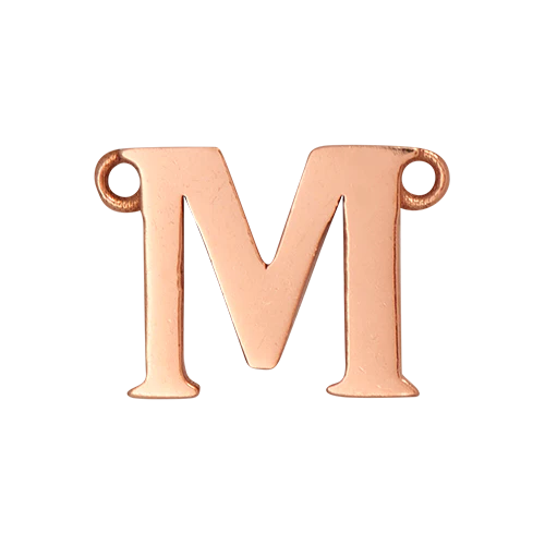 14k Rose Gold Letter Charm - Image 14