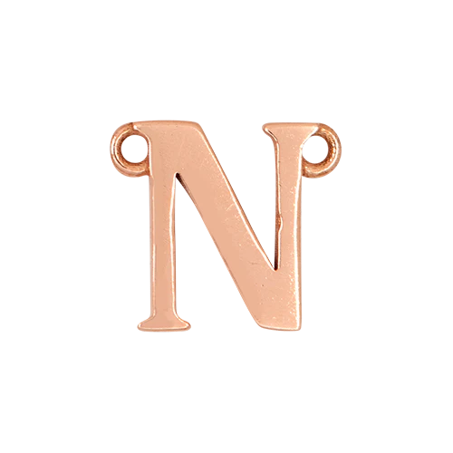 14k Rose Gold Letter Charm - Image 15