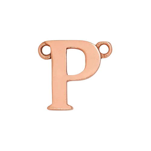 14k Rose Gold Letter Charm - Image 17