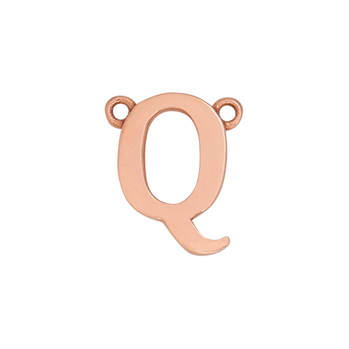 14k Rose Gold Letter Charm - Image 18