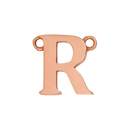14k Rose Gold Letter Charm - Image 19