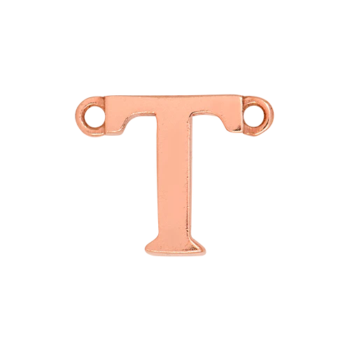 14k Rose Gold Letter Charm - Image 21