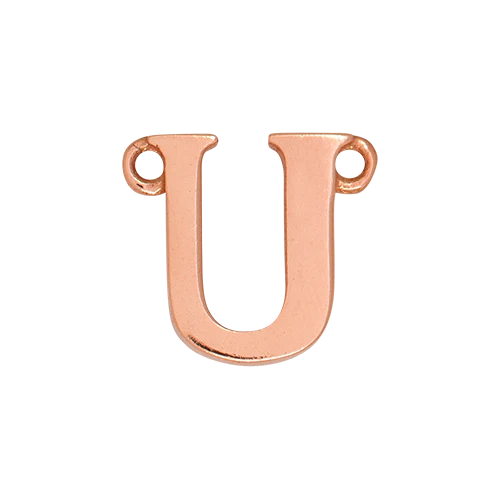 14k Rose Gold Letter Charm - Image 22