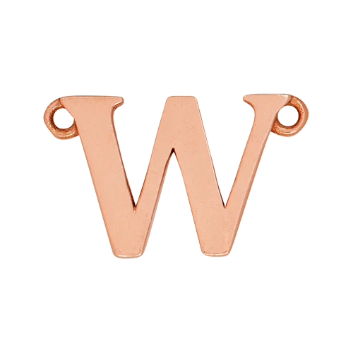 14k Rose Gold Letter Charm - Image 24