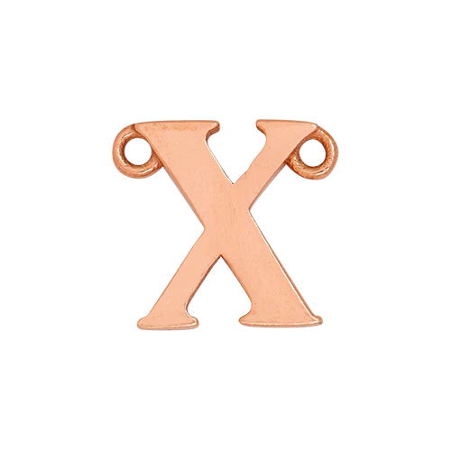14k Rose Gold Letter Charm - Image 25