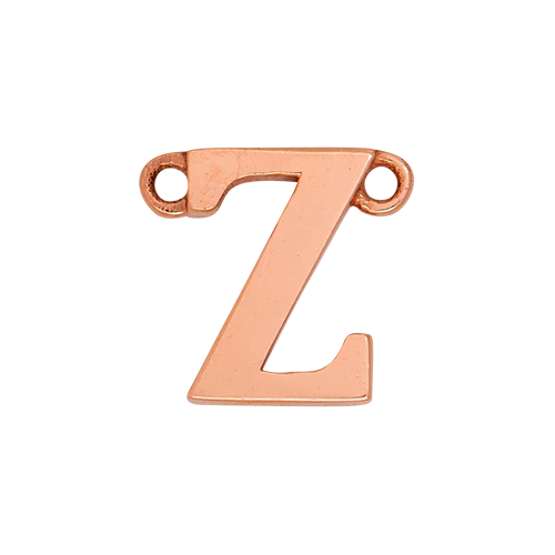 14k Rose Gold Letter Charm - Image 27