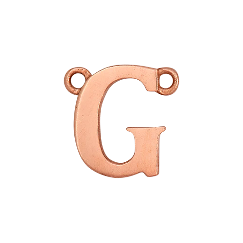 14k Rose Gold Letter Charm - Image 8