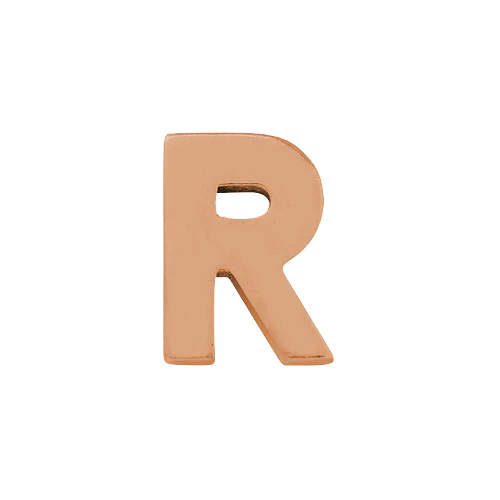14k Rose Gold Letter Charm - Image 18