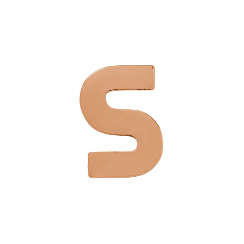 14k Rose Gold Letter Charm - Image 19
