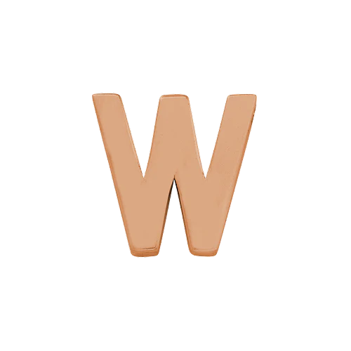 14k Rose Gold Letter Charm - Image 22