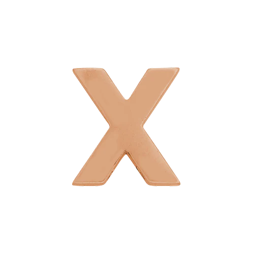 14k Rose Gold Letter Charm - Image 23