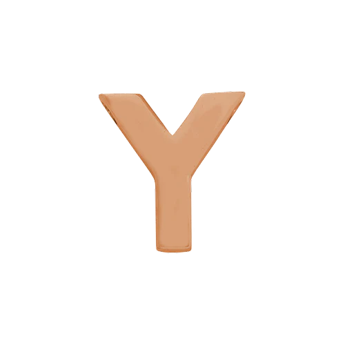 14k Rose Gold Letter Charm - Image 24