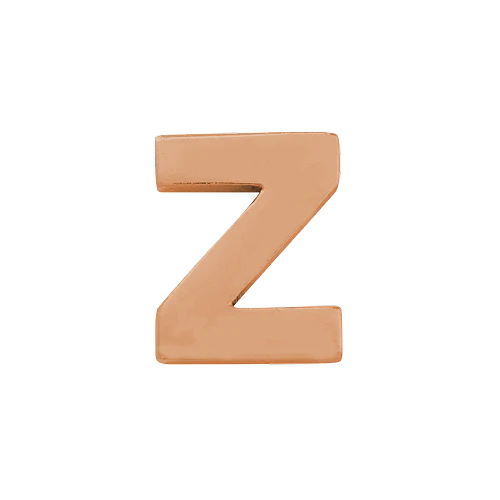14k Rose Gold Letter Charm - Image 26