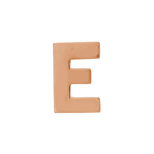 14k Rose Gold Letter Charm - Image 5