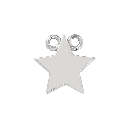 14k White Gold Emoji Charm - Image 2