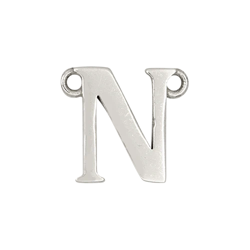 14k White Gold Letter Charm - Image 15