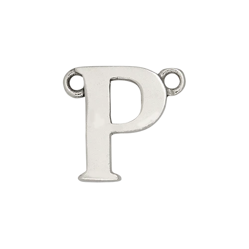 14k White Gold Letter Charm - Image 17