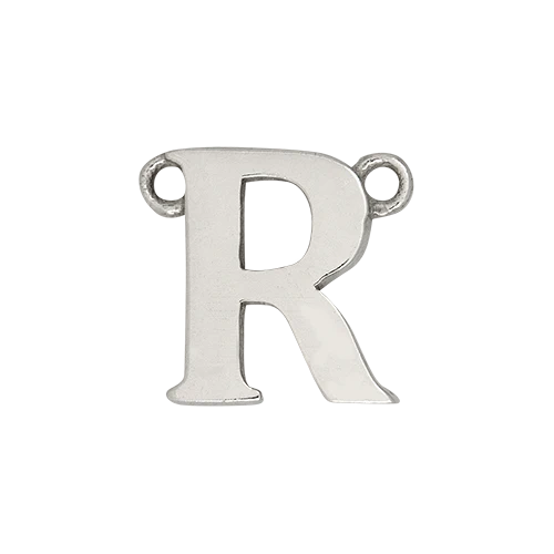 14k White Gold Letter Charm - Image 19