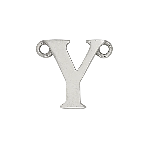 14k White Gold Letter Charm - Image 26