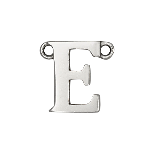 14k White Gold Letter Charm - Image 6