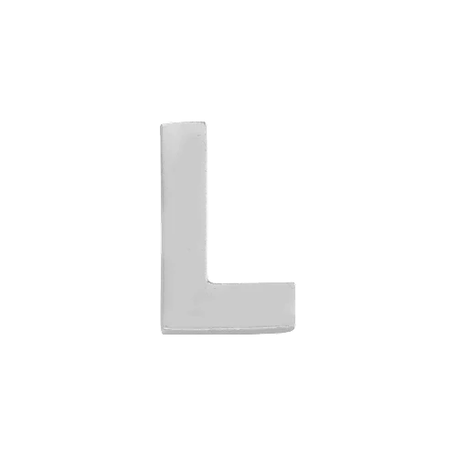 14k White Gold Letter Charm - Image 12
