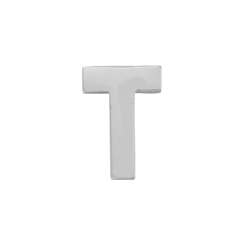 14k White Gold Letter Charm - Image 20