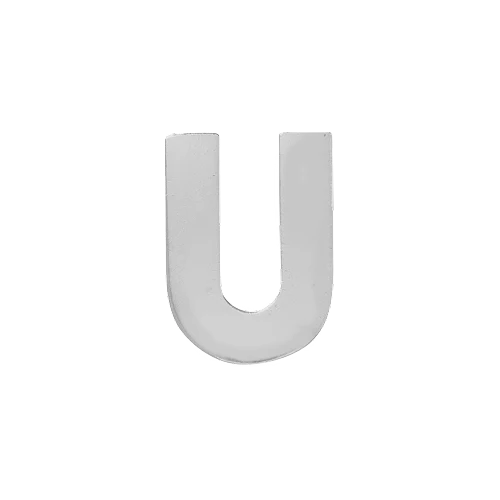14k White Gold Letter Charm - Image 21
