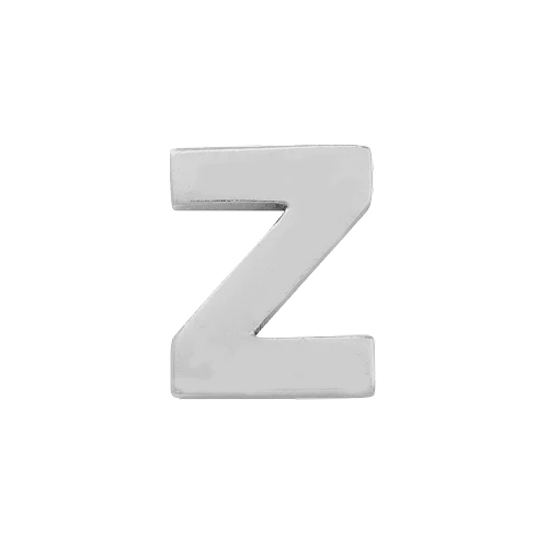 14k White Gold Letter Charm - Image 26