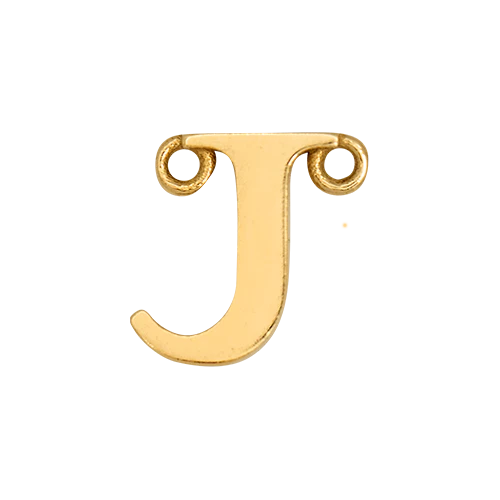 14k Yellow Gold Letter Charm - Image 11