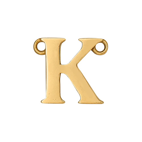 14k Yellow Gold Letter Charm - Image 12