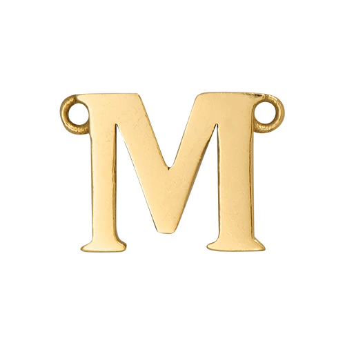 14k Yellow Gold Letter Charm - Image 14