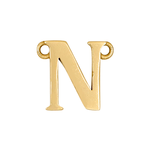 14k Yellow Gold Letter Charm - Image 15