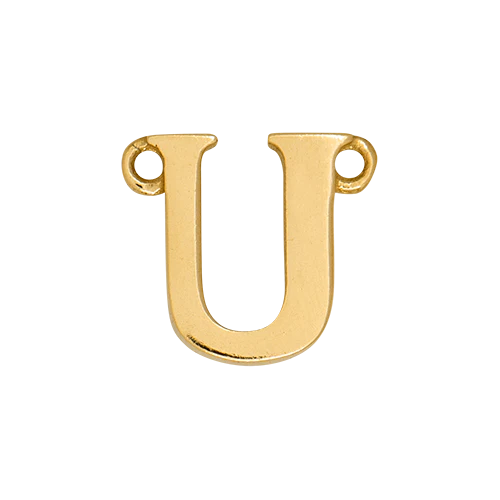 14k Yellow Gold Letter Charm - Image 22