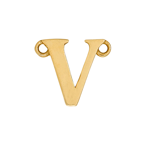 14k Yellow Gold Letter Charm - Image 23