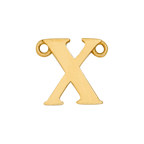 14k Yellow Gold Letter Charm - Image 25