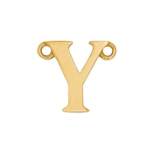 14k Yellow Gold Letter Charm - Image 26