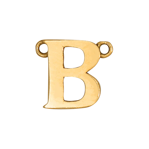 14k Yellow Gold Letter Charm - Image 3