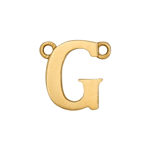 14k Yellow Gold Letter Charm - Image 8
