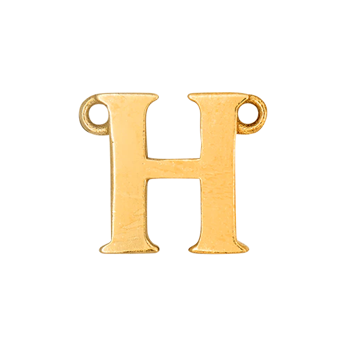 14k Yellow Gold Letter Charm - Image 9