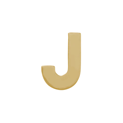 14k Yellow Gold Letter Charm - Image 10