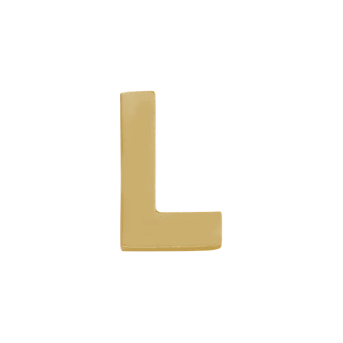 14k Yellow Gold Letter Charm - Image 12