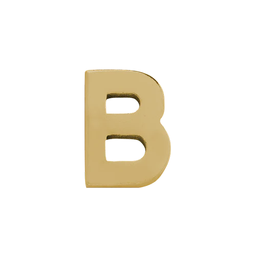14k Yellow Gold Letter Charm - Image 2