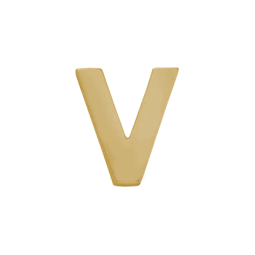 14k Yellow Gold Letter Charm - Image 25