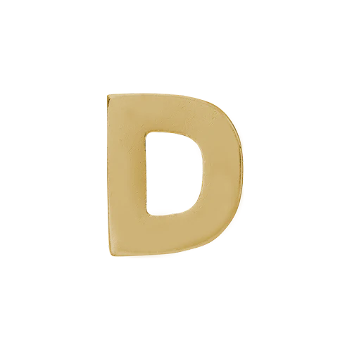 14k Yellow Gold Letter Charm - Image 4