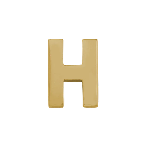 14k Yellow Gold Letter Charm - Image 8