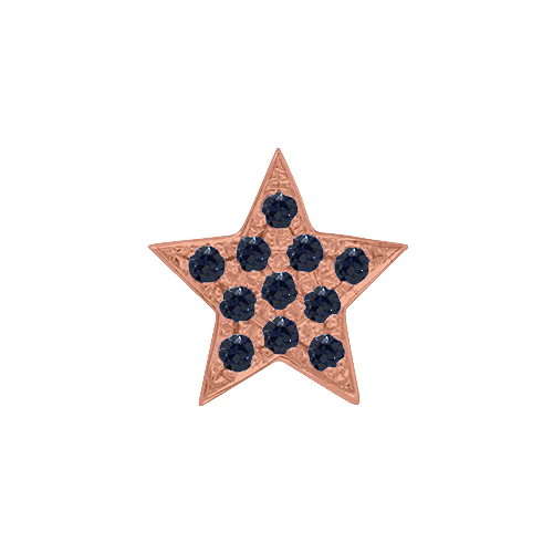 Black Diamond + 14k Rose Gold Emoji Charm - Image 2