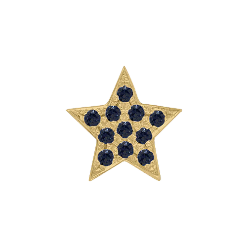 Black Diamond + 14k Yellow Gold Emoji Charm - Image 2