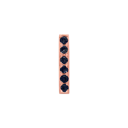 Black Diamond + 14k Rose Gold Letter Charm - Image 9